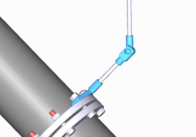 'long nut' with elbow connector